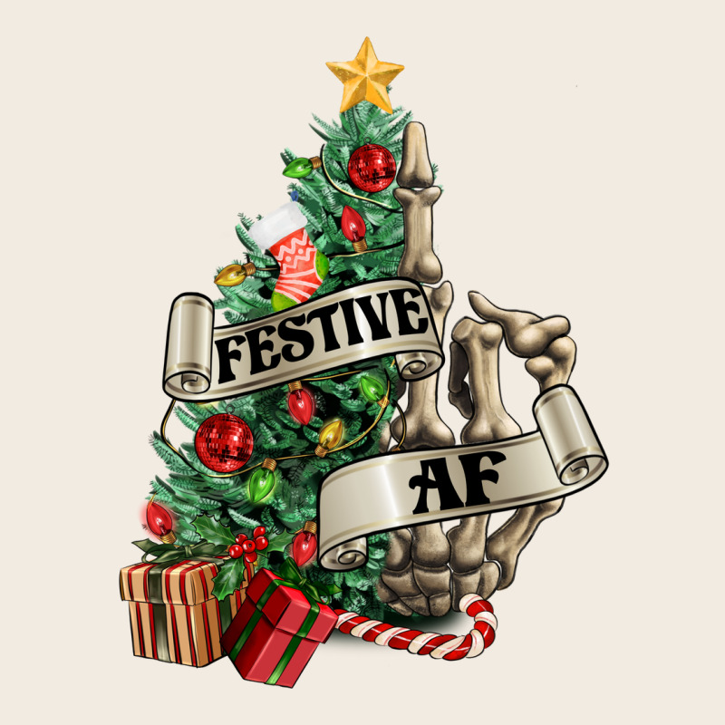 Festive Af Christmas Middle Finger Premium Sweatshirt by NancyCooperArtShop | Teevron