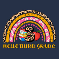 Back To School Rainbow Hello Third Grade Premium Hoodie | Teevron