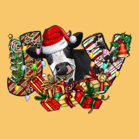 Christmas Joy Cow Vintage Hoodie | Teevron