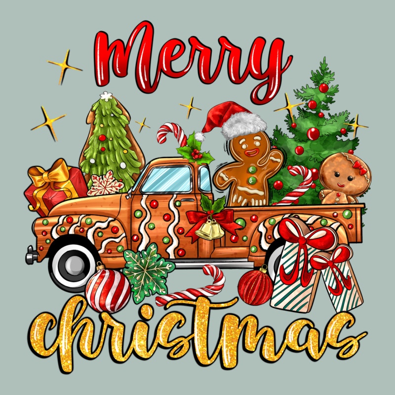 Merry Christmas Gingerbread Truck Heavyweight Hoodie by MaliasSmallBusiness | Teevron
