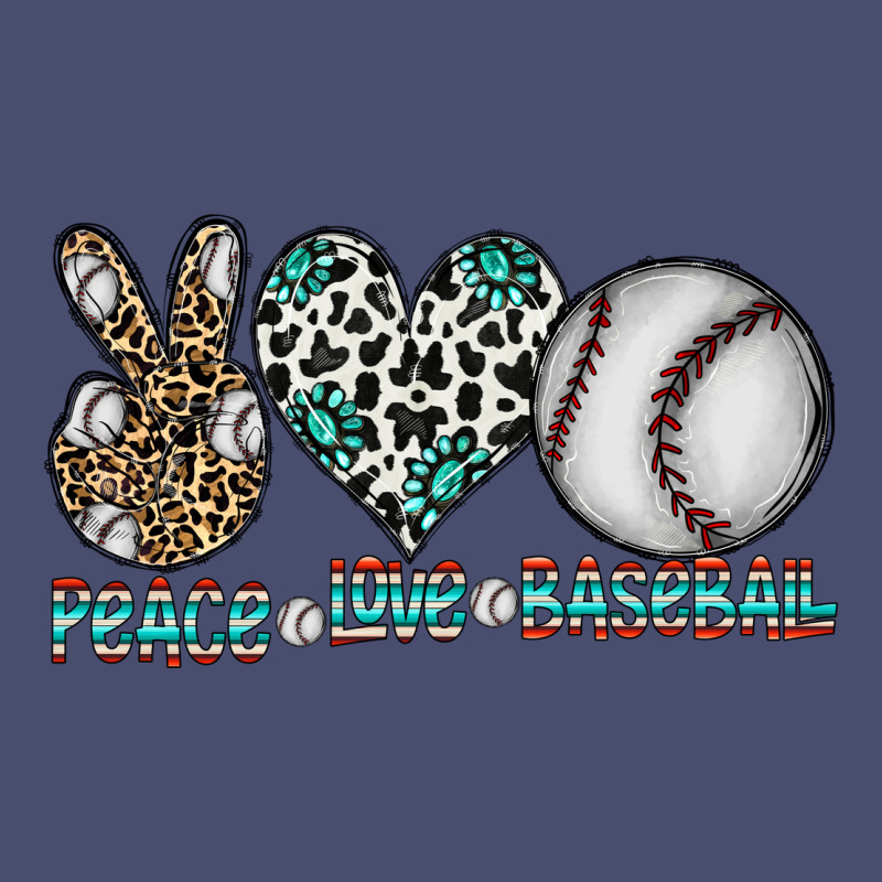 Peace Love Baseball Vintage Tee by CowhideDigitalArt | Teevron