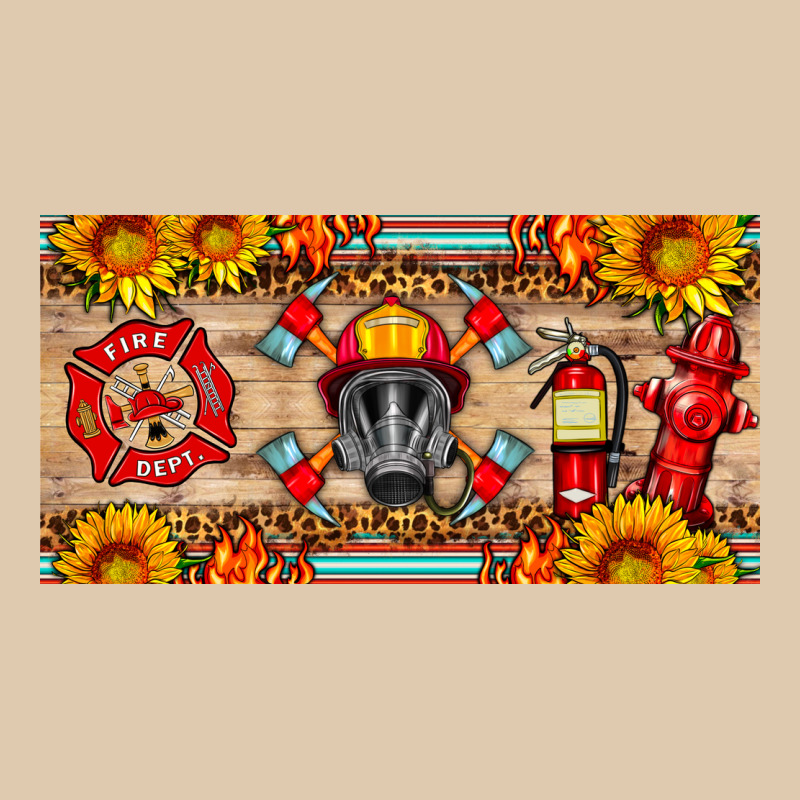 Firefighter Air Mask Sunflower And Elementary License Plate Heavyweight Sweatshirt by HRA Design Shop | Teevron