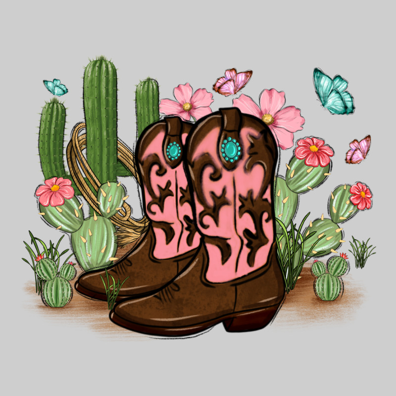 Cowboy Boots With Cactus Premium Tee by MaliasSmallBusiness | Teevron