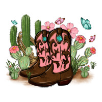 cowboy boots with cactus | Teevron