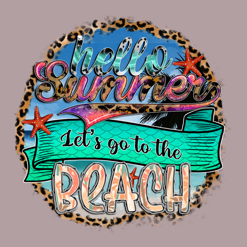 Hello Summer Let's Go To The Beach Vintage Hoodie by SublimationCraftShop | Teevron