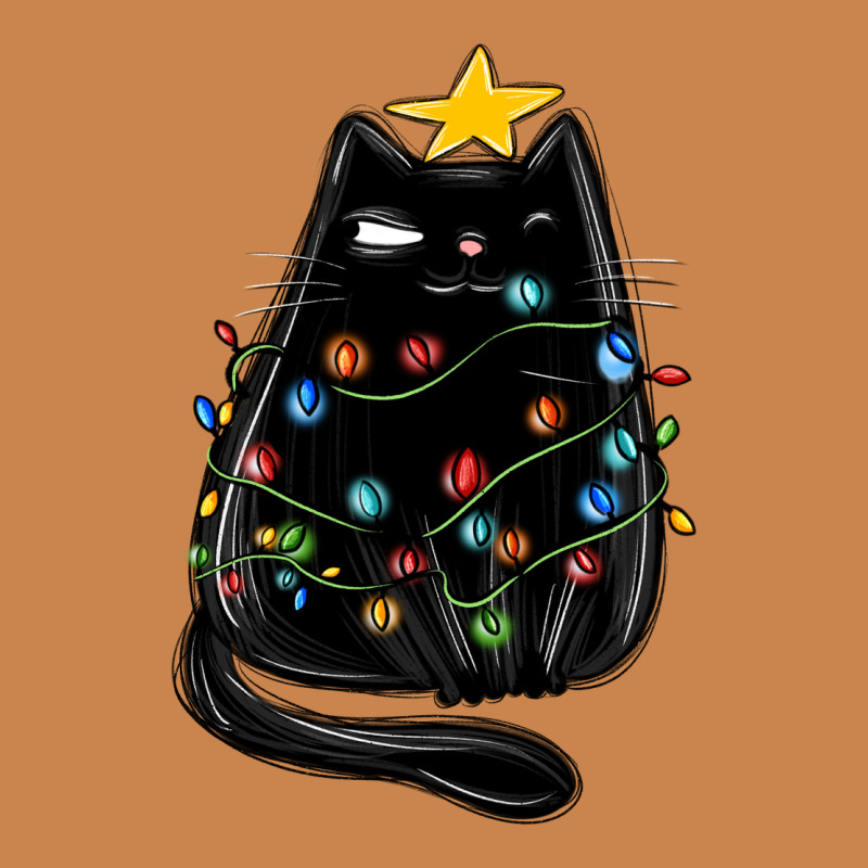 Christmas Cat With Lights Heavyweight Hoodie by MaliasSmallBusiness | Teevron