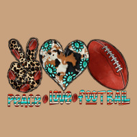 Peace Love Football Vintage Tee | Teevron