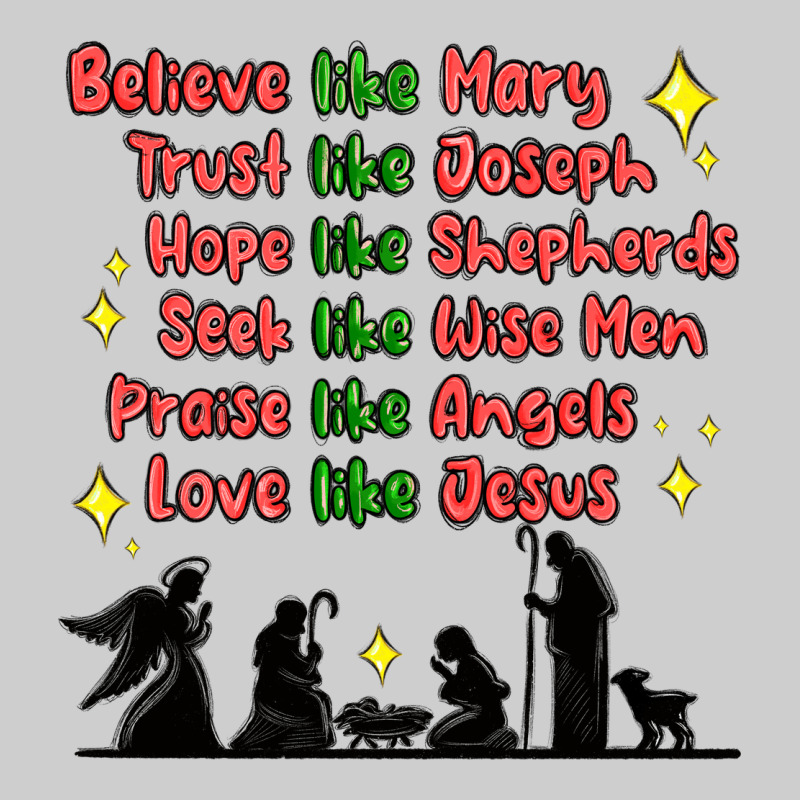 Jesus And Family Belive Like Mary Premium Tee by MaliasSmallBusiness | Teevron