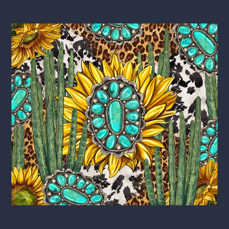 Western Cactus With Sunflowers And Turquoise Tumbler Tbs Urban Hoodie by TumblerDesignByShophia | Teevron