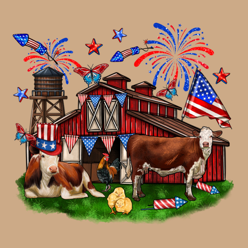 Barn Farm Animals 4th Of July Vintage Hoodie by Neo Western | Teevron