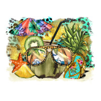 Coconut With Fruits  Background Premium Hoodie | Teevron