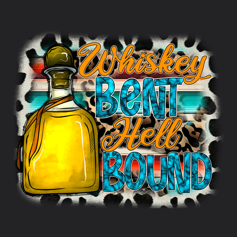 Whiskey Bent Hell Bound Vintage Tee by CowhideDigitalArt | Teevron
