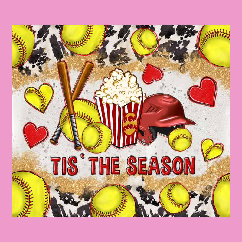 Tis' The Season Softball With Cowhide Tumbler Tbs Urban Hoodie by TumblerDesignByShophia | Teevron
