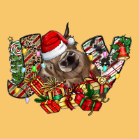 Christmas Joy Highland Cow Vintage Hoodie | Teevron