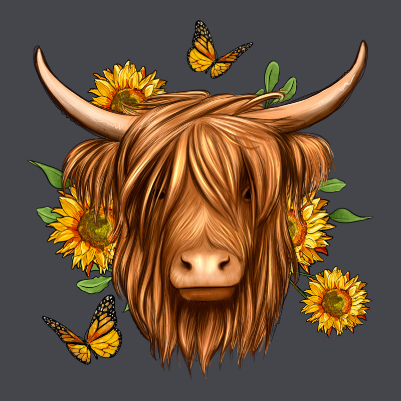 Sunflowers Long Haired Cow Classic Tee by Jasminsmagicworld | Teevron