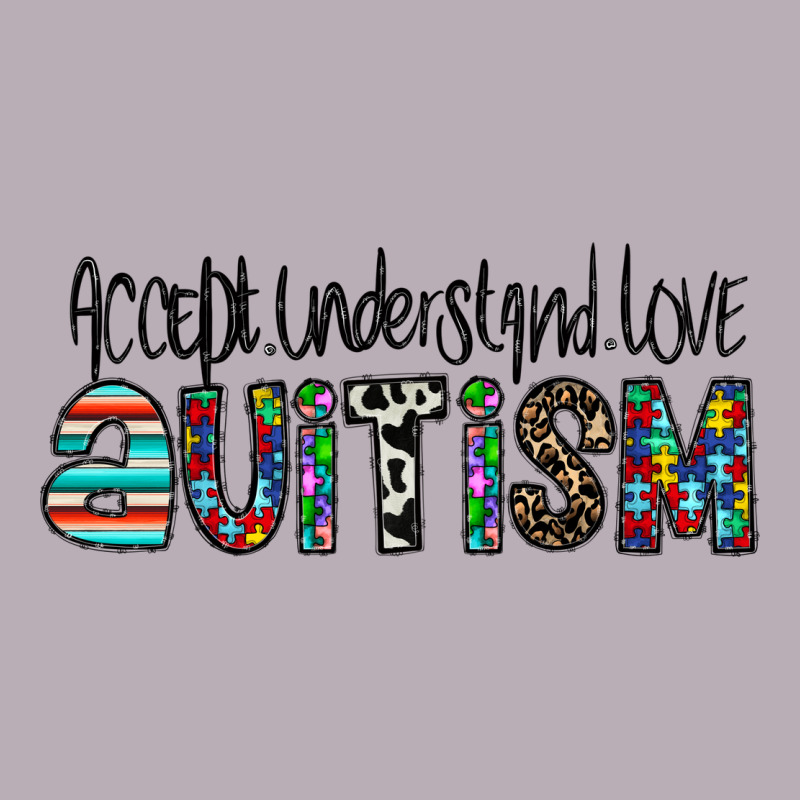 Accept. Understand Love Autism Vintage Tee by CowhideDigitalArt | Teevron
