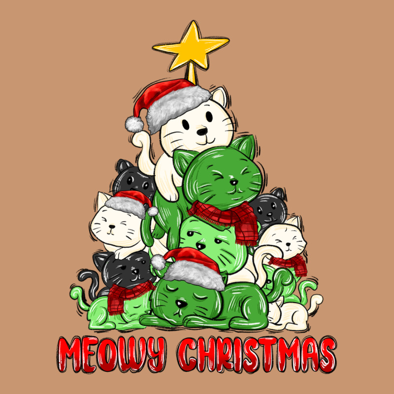Meowy Christmas Cat Tree Heavyweight Hoodie by MaliasSmallBusiness | Teevron