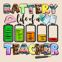 Battery Life Of A Teacher Urban Heavy Tee | Teevron