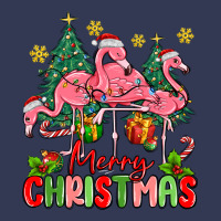 Merry Christmas Flamingos Heavyweight Hoodie | Teevron