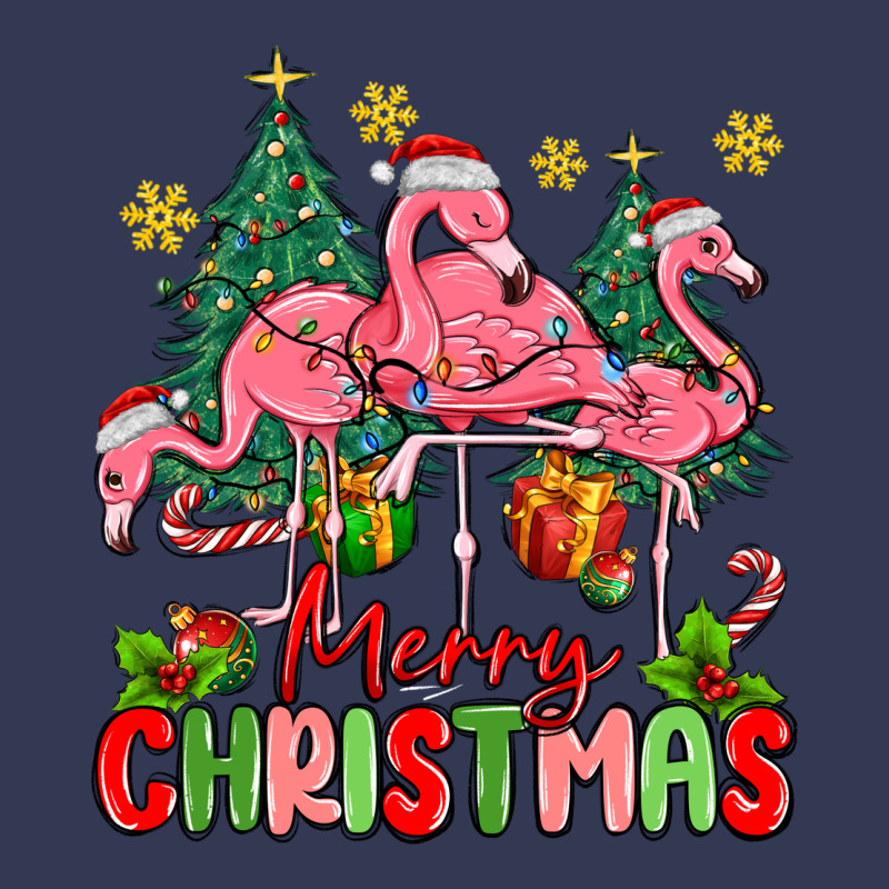 Merry Christmas Flamingos Heavyweight Hoodie by MaliasSmallBusiness | Teevron