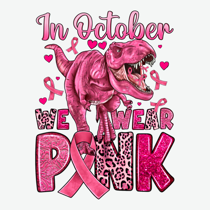 In October We Wear Pink Dinosaur Urban Heavy Tee by JahusDesignShop | Teevron