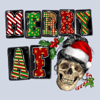 Merry Af Skeleton Messy Bun Premium Sweatshirt | Teevron