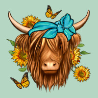 Sunflower Long Haired Cow Classic Tee | Teevron
