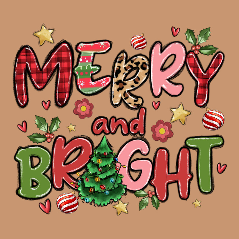 Merry And Bright Heavyweight Hoodie by MaliasSmallBusiness | Teevron