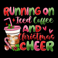 Running On Iced Coffee And Christmas Cheer Premium Tee | Teevron