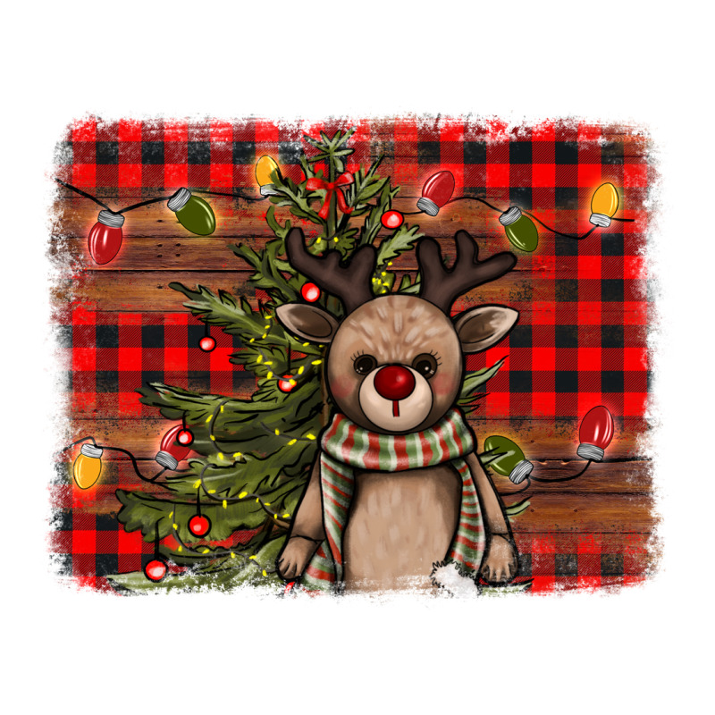 Reindeer Trees Background Ladies Tee by AdoDesignShop | Teevron