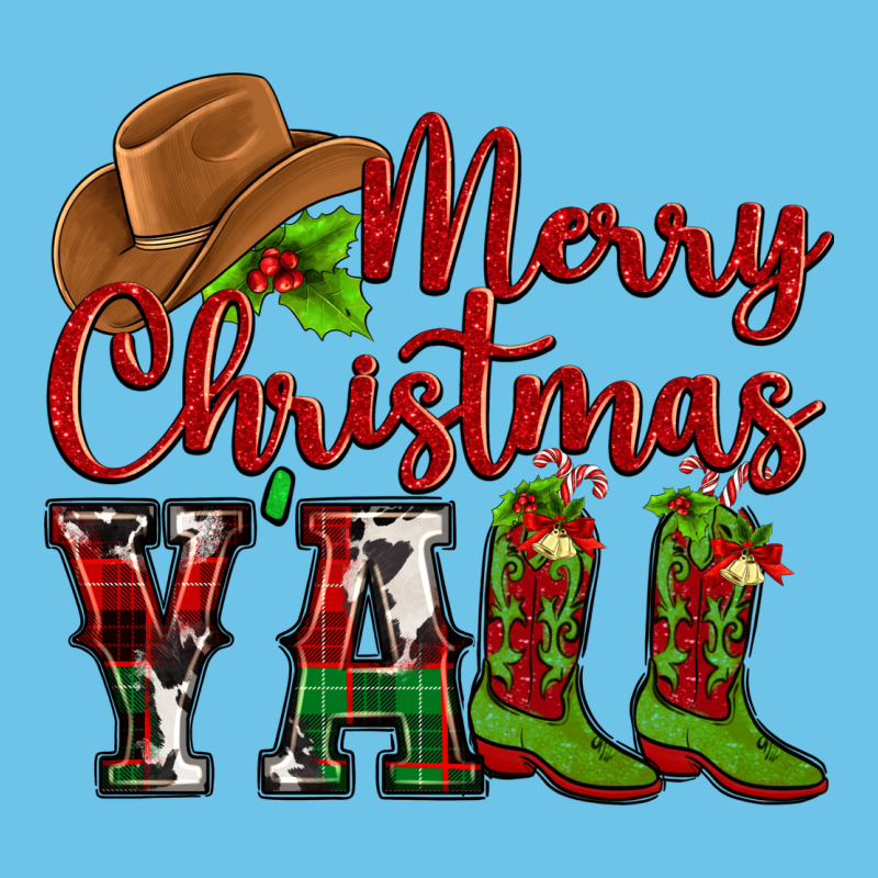 Merry Christmas Y'all Cowboy Premium Sweatshirt by MaliasSmallBusiness | Teevron