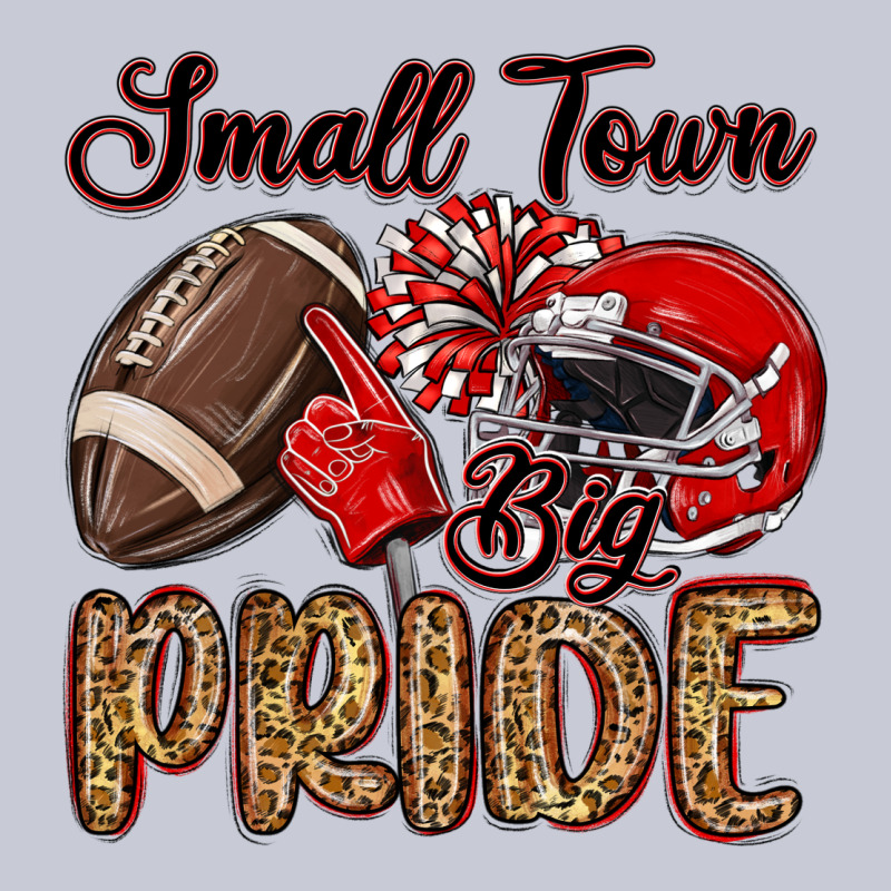 Small Town Big Pride Red Heavyweight Hoodie by MaliasSmallBusiness | Teevron