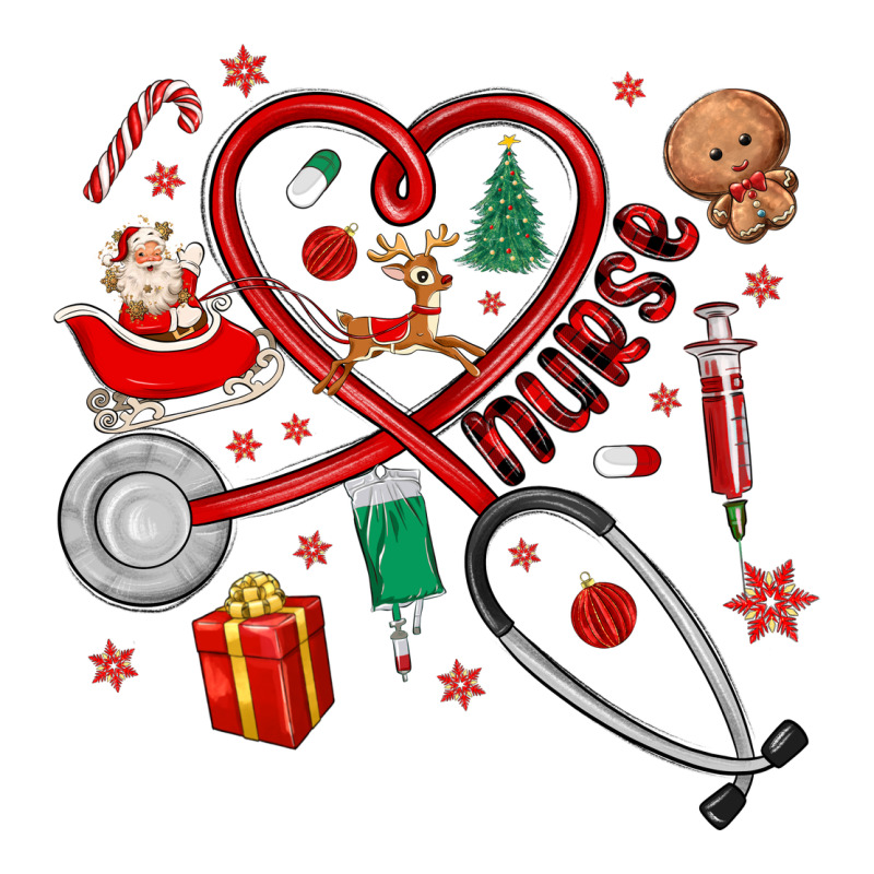 Christmas Nurse Premium Tee by MaliasSmallBusiness | Teevron