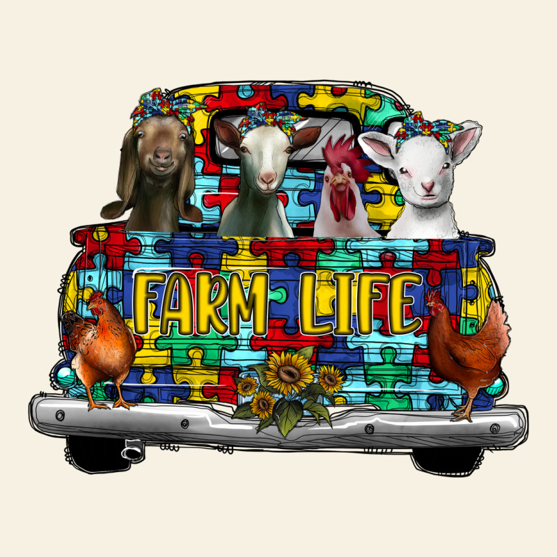 Farm Life Truck Autism Vintage Tee by CowhideDigitalArt | Teevron