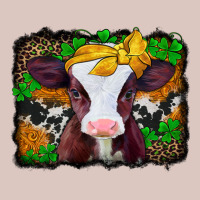 St Patricks Baby Cow With Leopard Background Premium Hoodie | Teevron