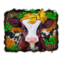 st patricks baby cow with leopard background | Teevron