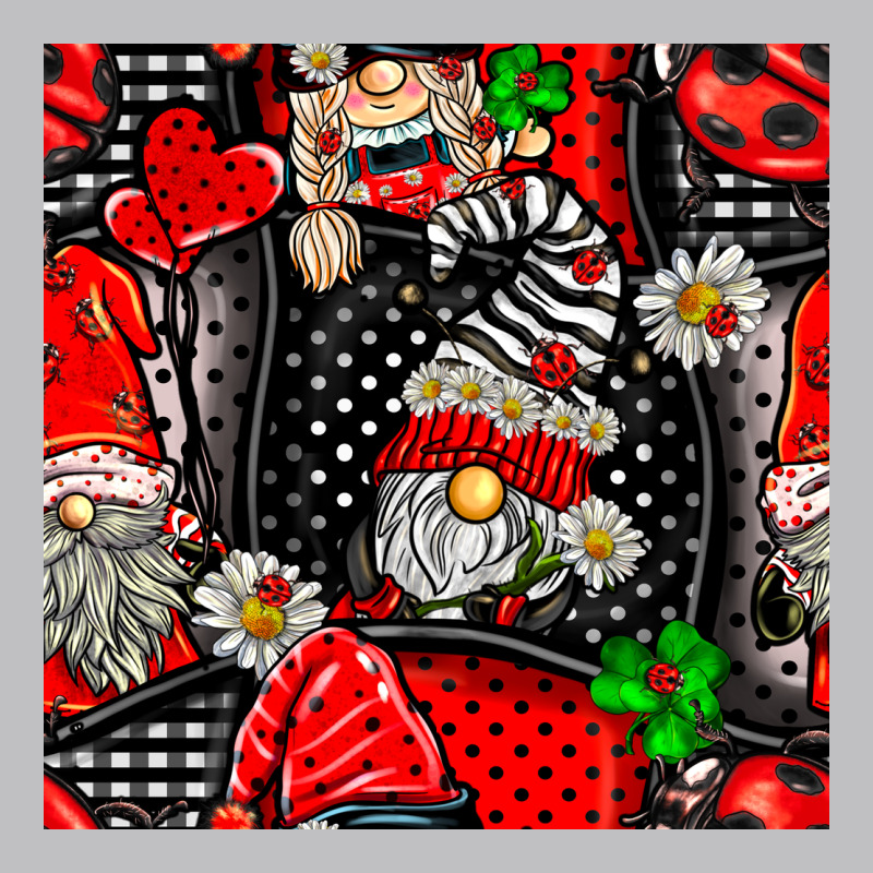 Ladybug Gnomes Seamless Pattern Long Sleeve Tee by BundleAndBundleShop | Teevron