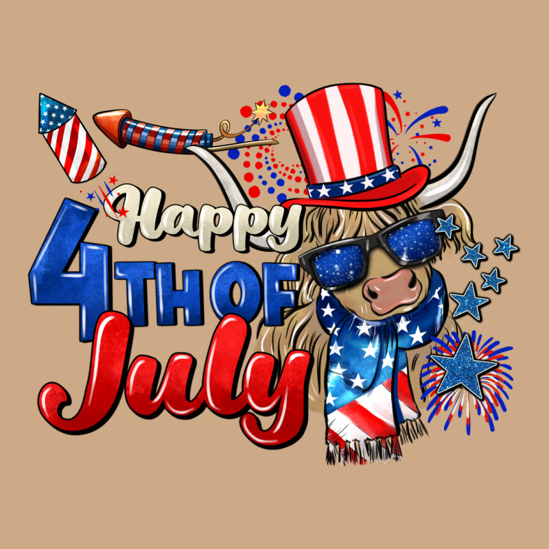 Happy 4th Of July Cow Vintage Hoodie by CowGirlArtShop | Teevron
