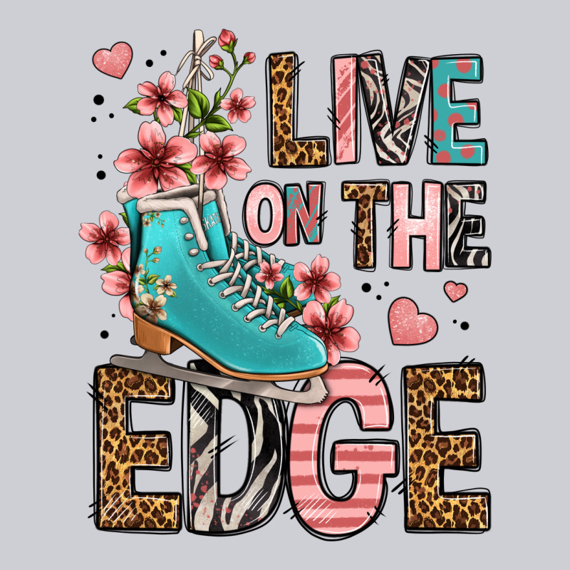 Live On The Edge Ice Skating Heavyweight Sweatshirt by FaDigitalArtStudio | Teevron