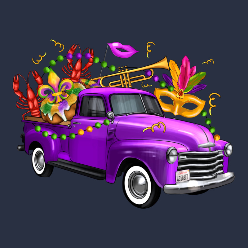 Mardi Gras Truck King's Cake Heavyweight Sweatshirt by FaDigitalArtStudio | Teevron