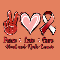 Peace Love Cure Head And Neck Cancer Classic Tee | Teevron