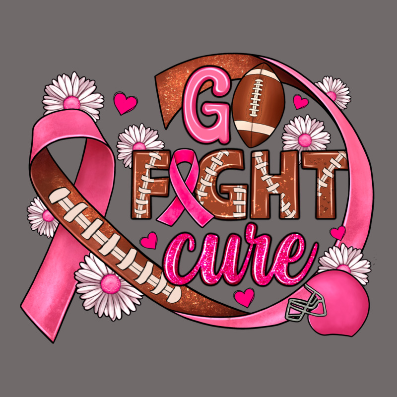 Breast Cancer Go Fight Cure Football Urban Heavy Tee by JahusDesignShop | Teevron