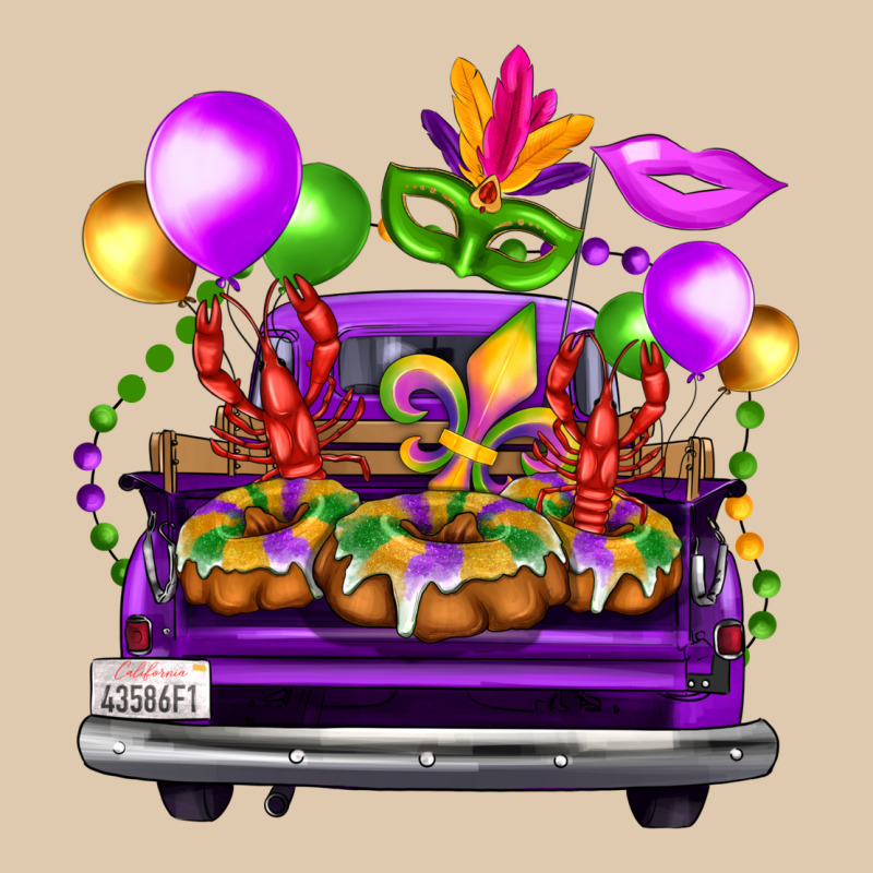 Mardi Gras Farm Truck Heavyweight Sweatshirt by FaDigitalArtStudio | Teevron