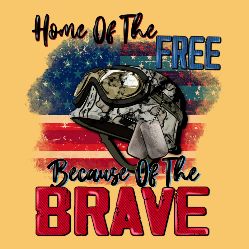 Home Of The Free Because Of The Brave 4th Of July Vintage Hoodie by CowGirlArtShop | Teevron