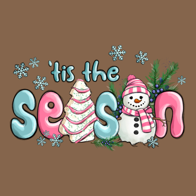 Tis The Season Snowman And Christmas Cake Premium Tee by MaliasSmallBusiness | Teevron