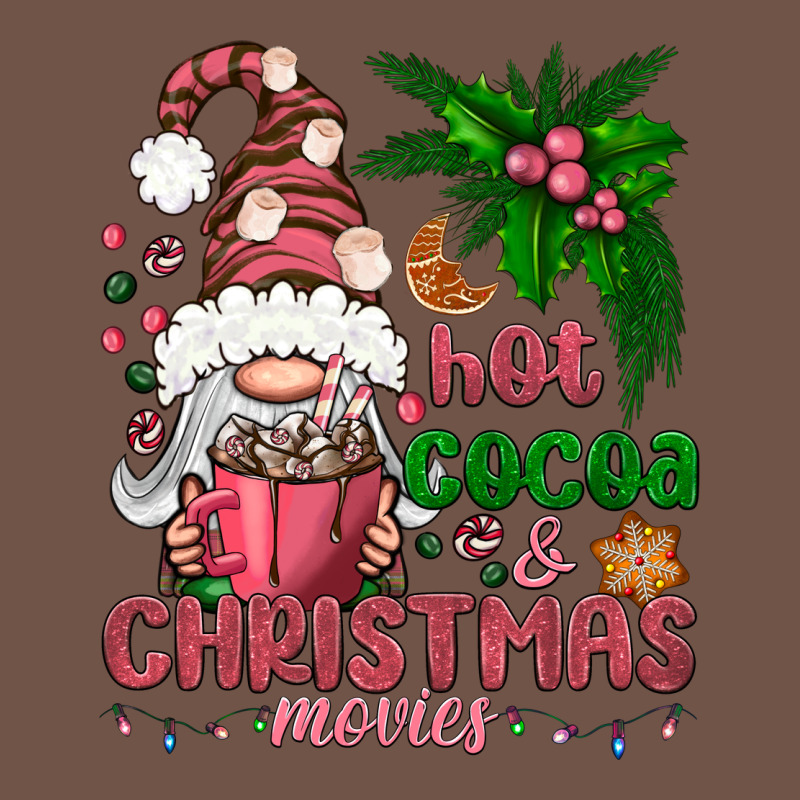 Pink Christmas Hot Cocoa And Christmas Movies Premium Sweatshirt by NancyCooperArtShop | Teevron