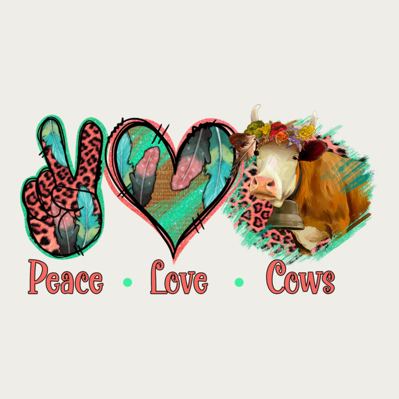 Peace Love Cows Zipper Hoodie by Jasminsmagicworld | Teevron