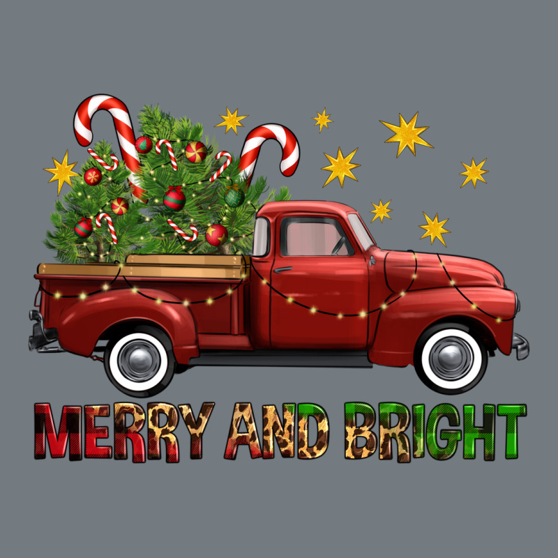 Merry And Bright Christmas Trees Truck Heavyweight Sweatshirt by FaDigitalArtStudio | Teevron