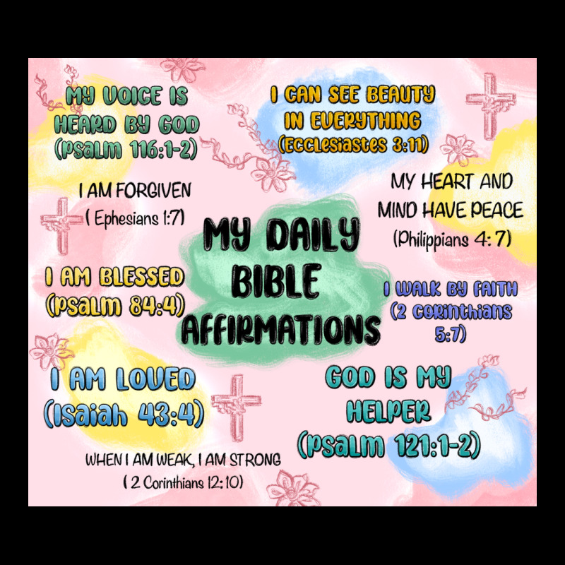 Daily Bible Affirmations Premium Tee by MaliasSmallBusiness | Teevron