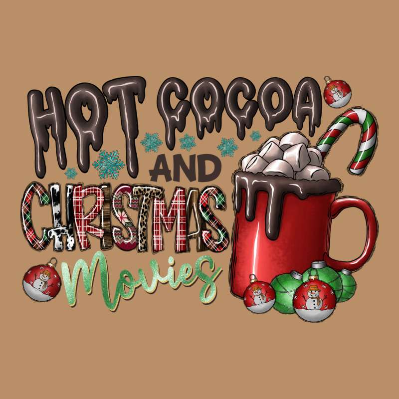 Hot Cocoa And Christmas Movies Vintage Hoodie by CowhideDigitalArt | Teevron